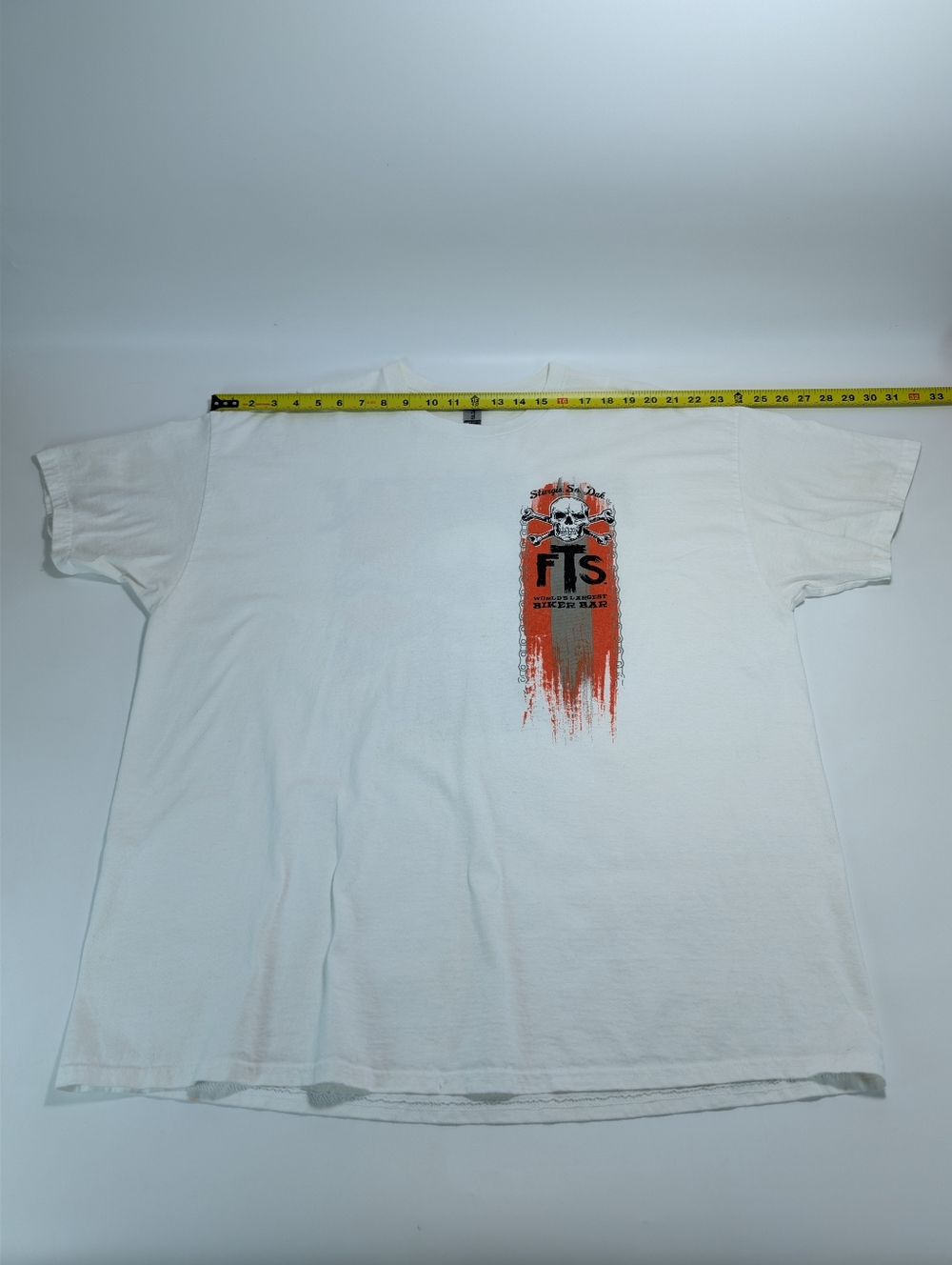 Full Throttle Saloon Sturgis South Dakota White Graphic T-shirt - Picture 8 of 9
